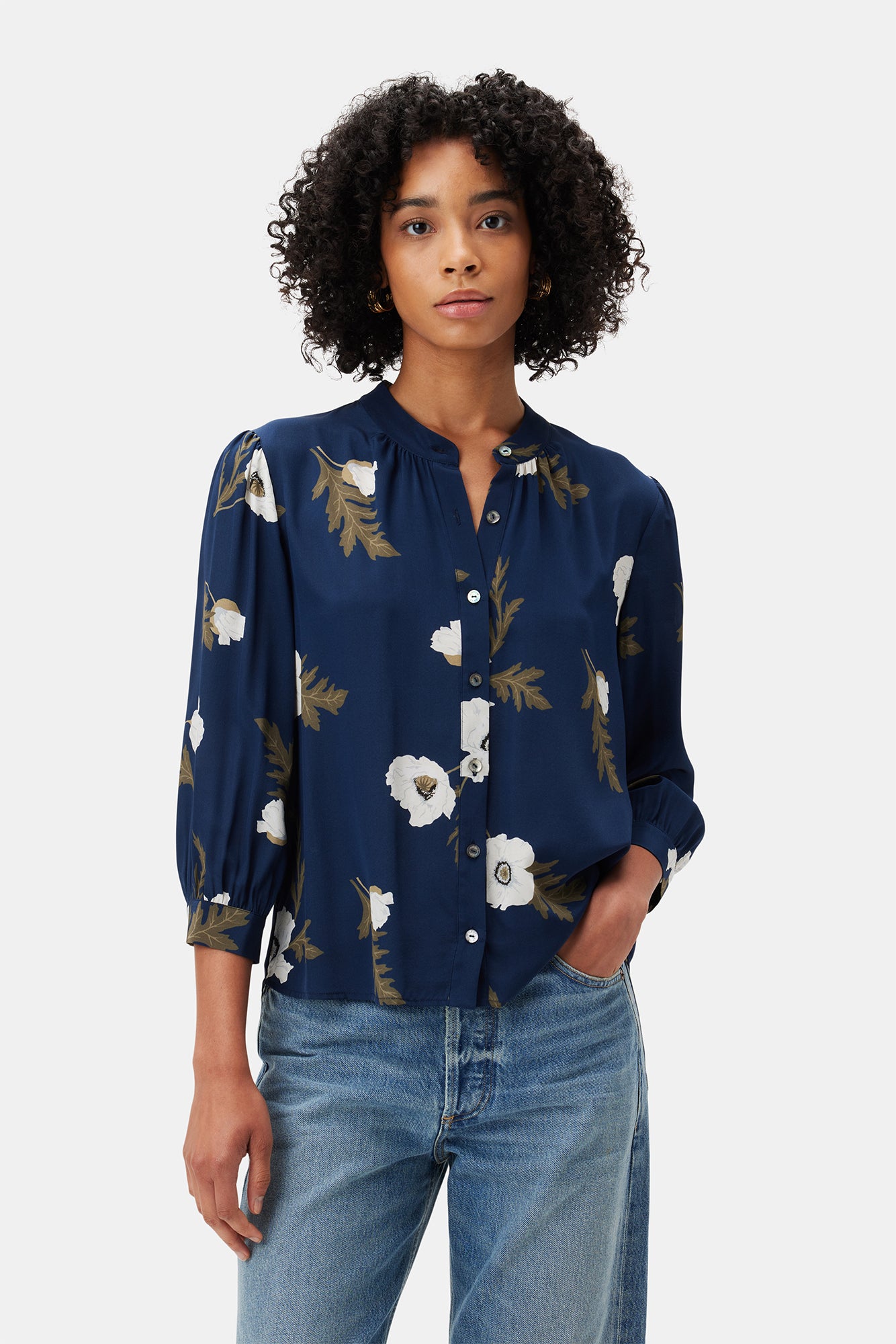 Charlotte Washable Silk Blouse - Luna