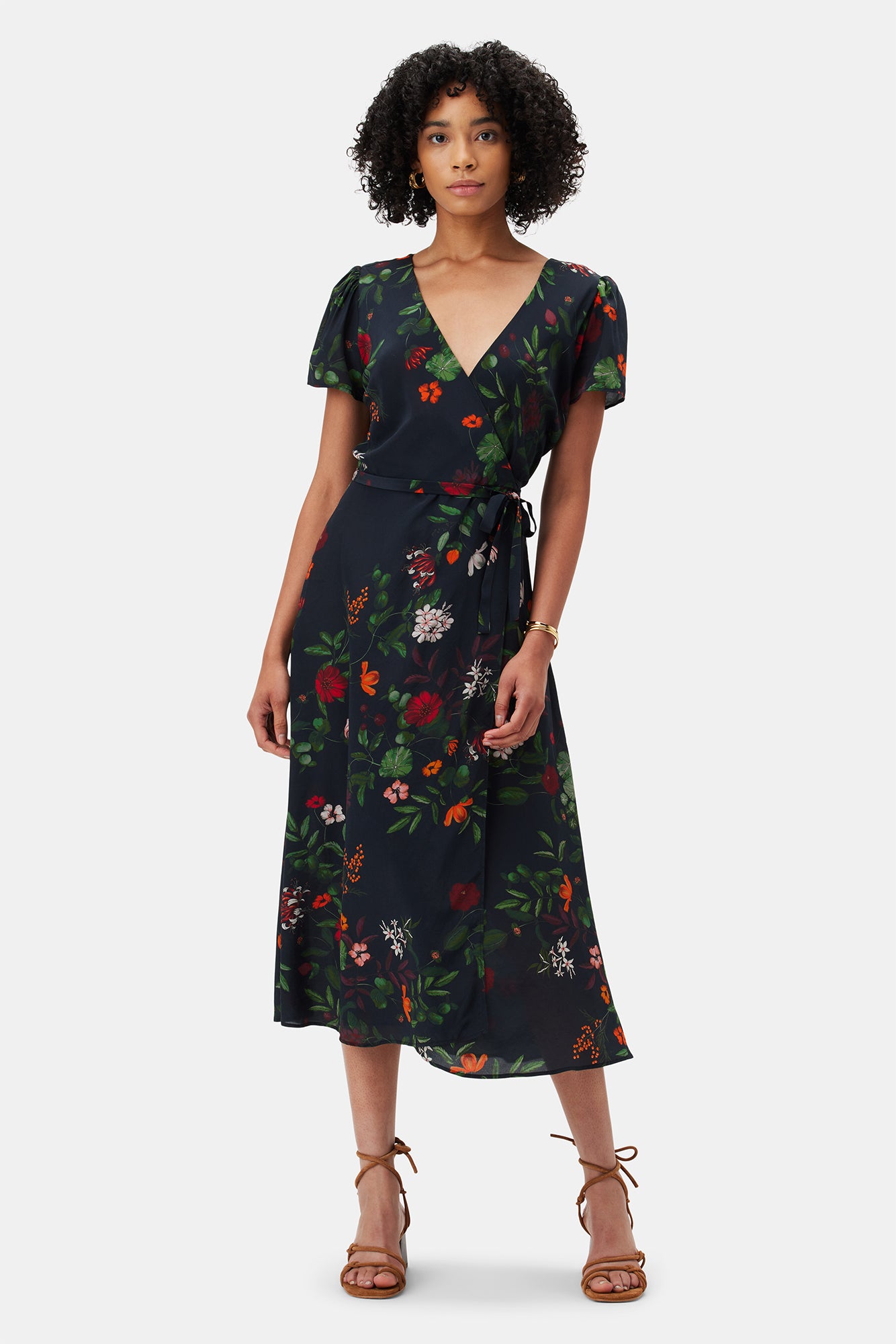 Ellie Washable Silk Dress - Osaka Floral