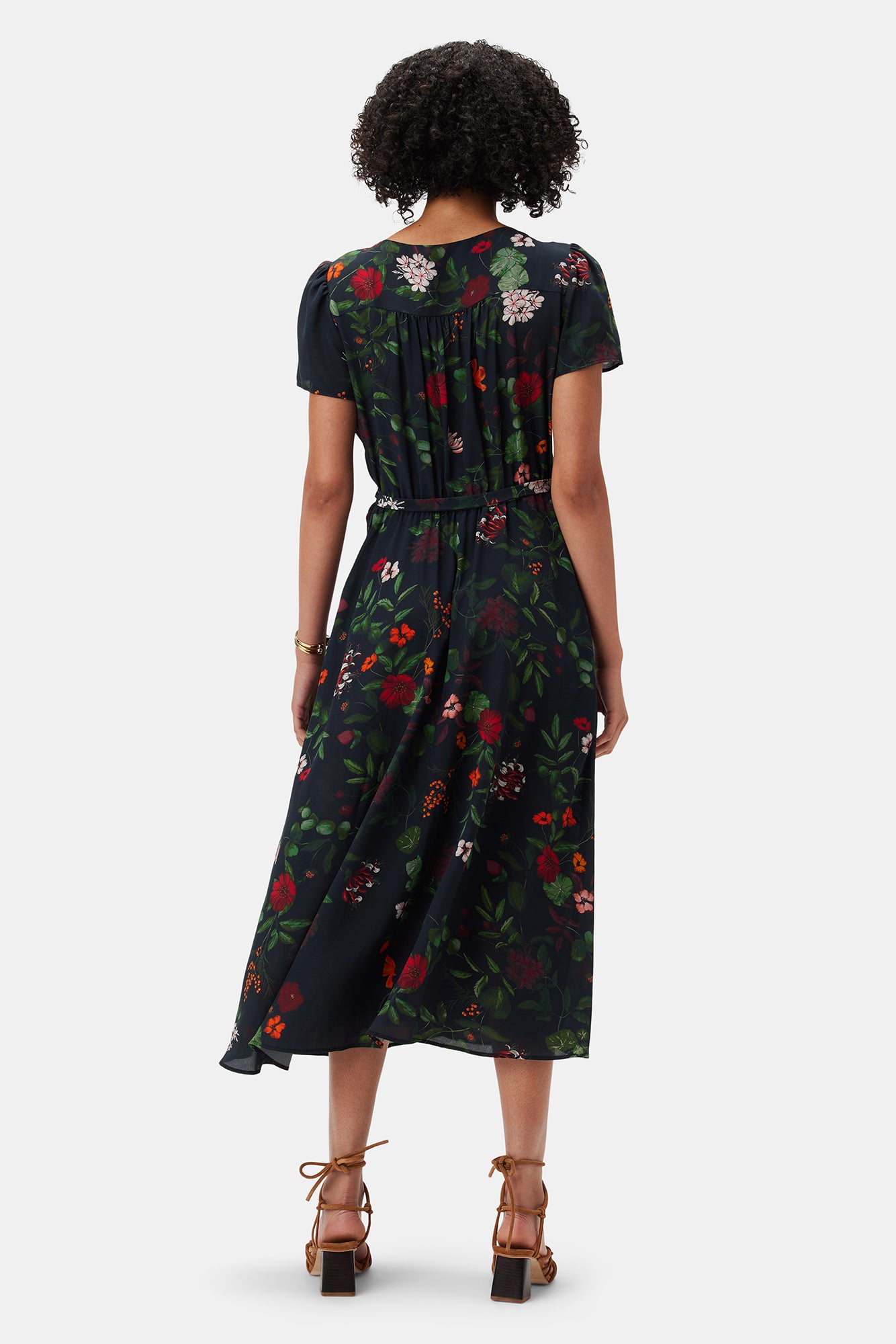 Ellie Washable Silk Dress - Osaka Floral