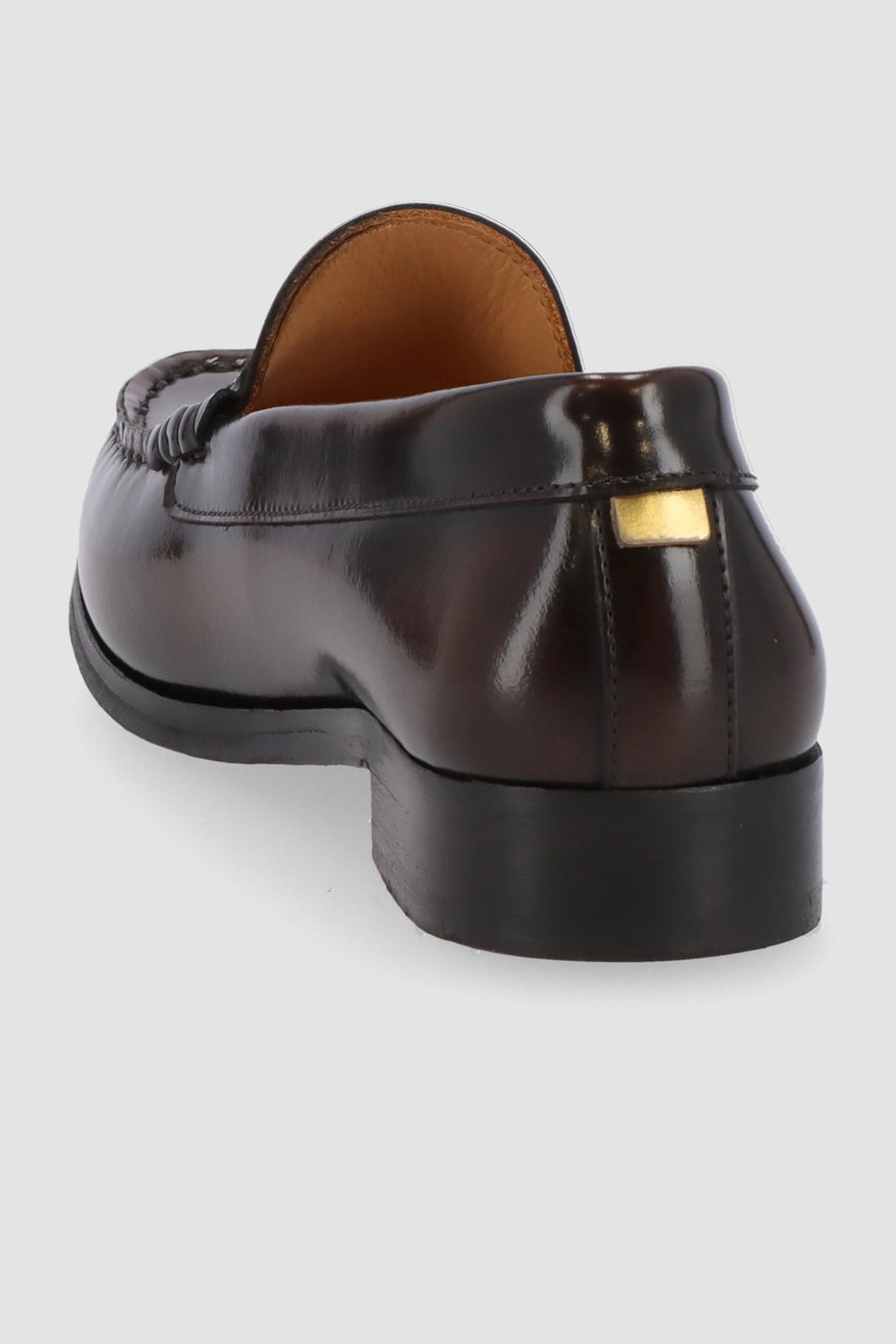 Alohas Rivet Leather Loafers - Brown