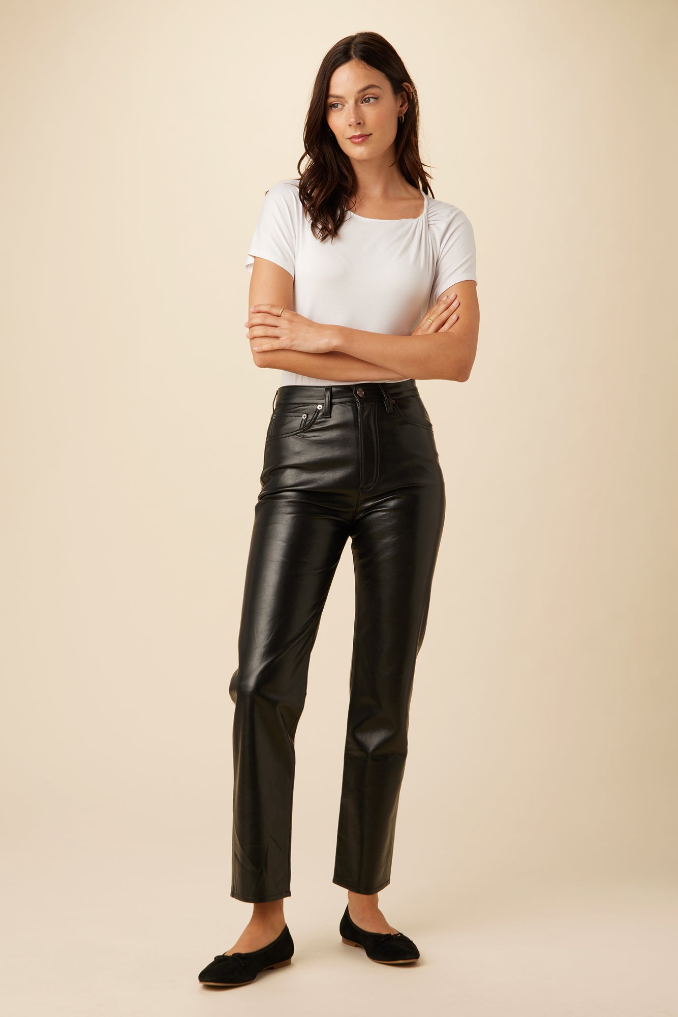 AGOLDE Recycled Leather 90s Pinch Waist Jean - Detox