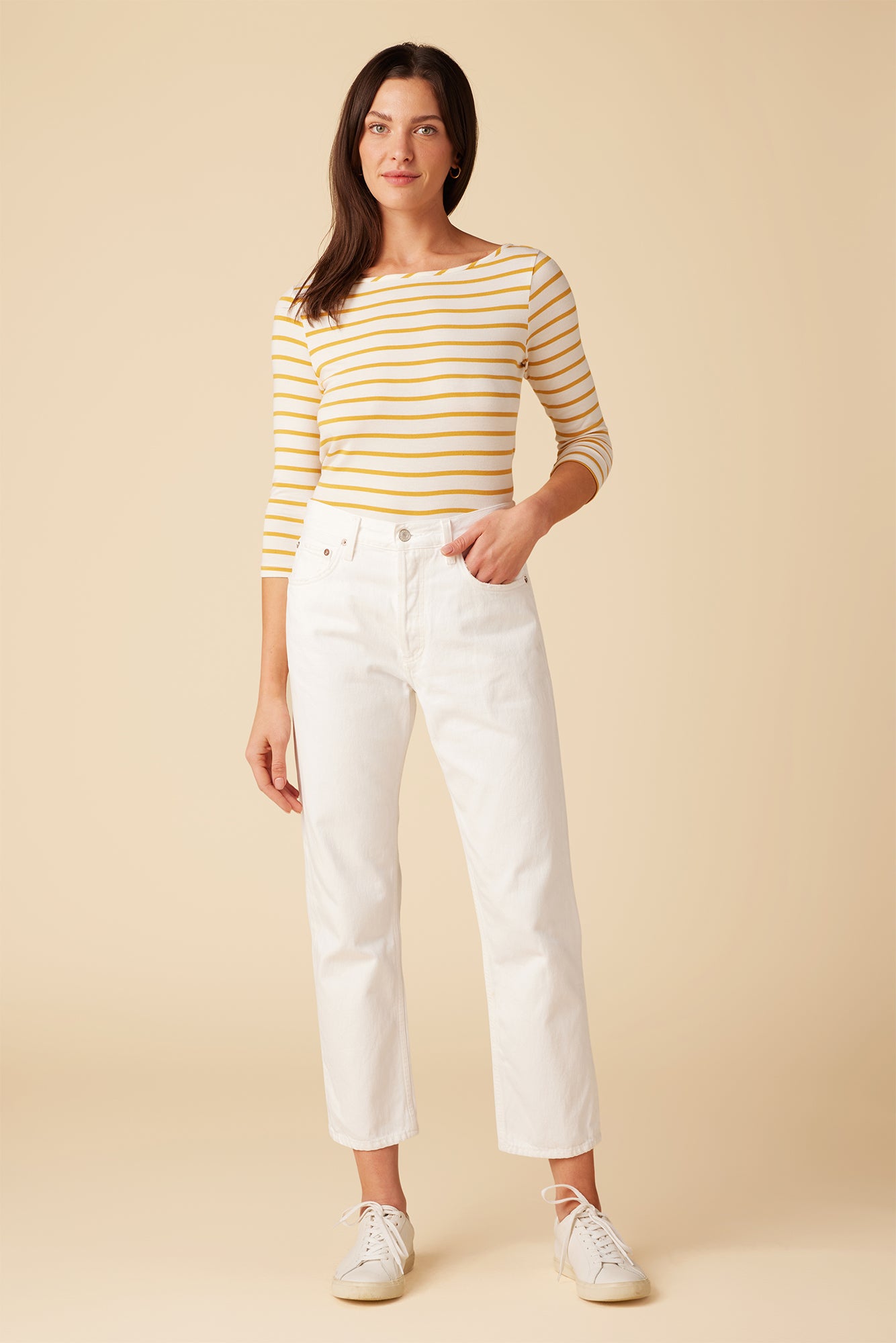 AGOLDE Parker Straight Crop Jean Milkshake