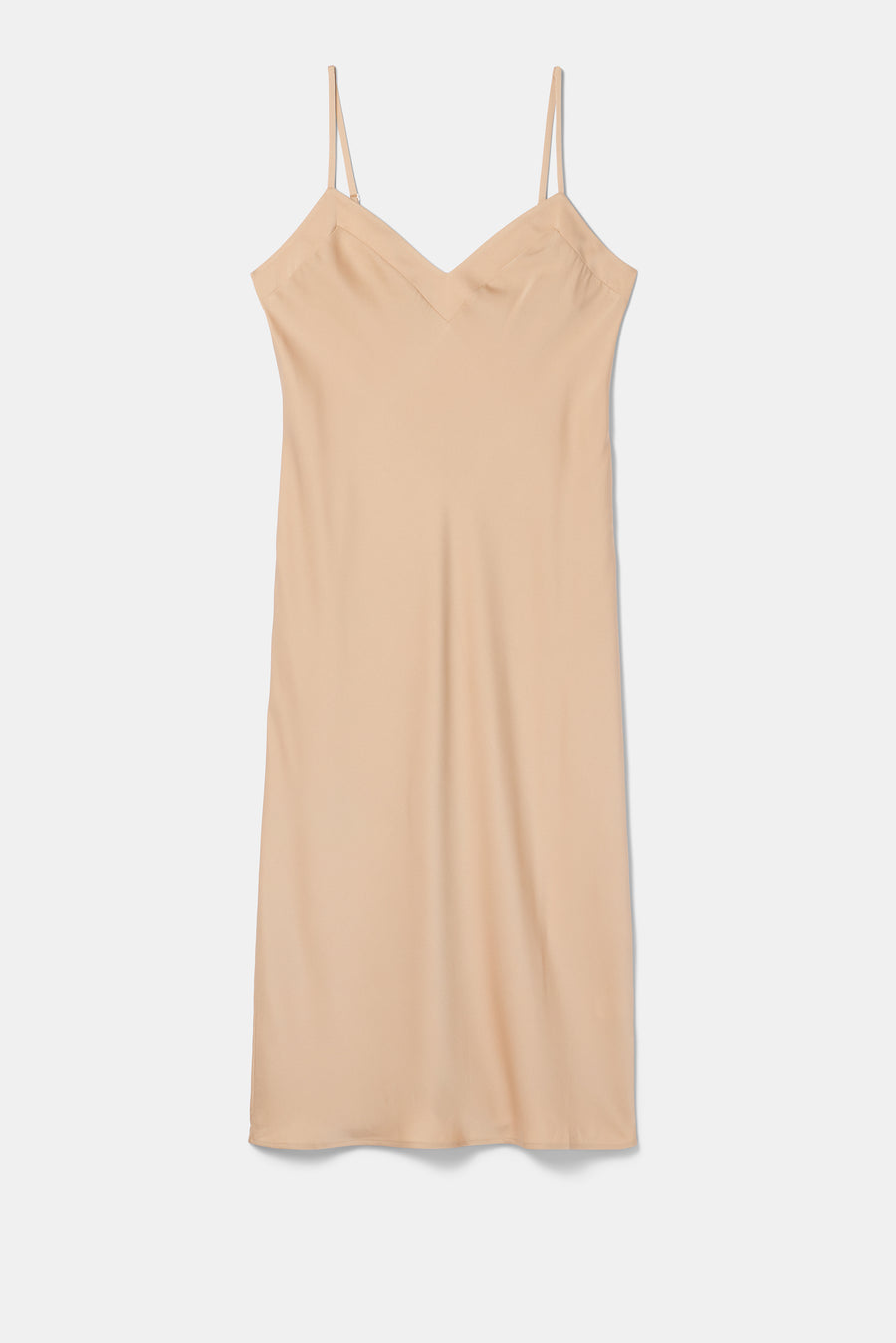 Briana Washable Silk Dress - Biscotti