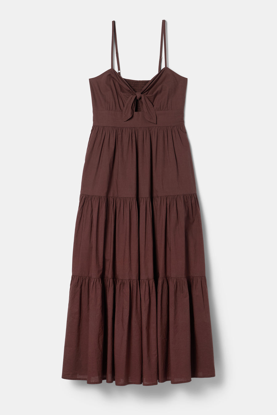 Tie Front Dress - Espresso