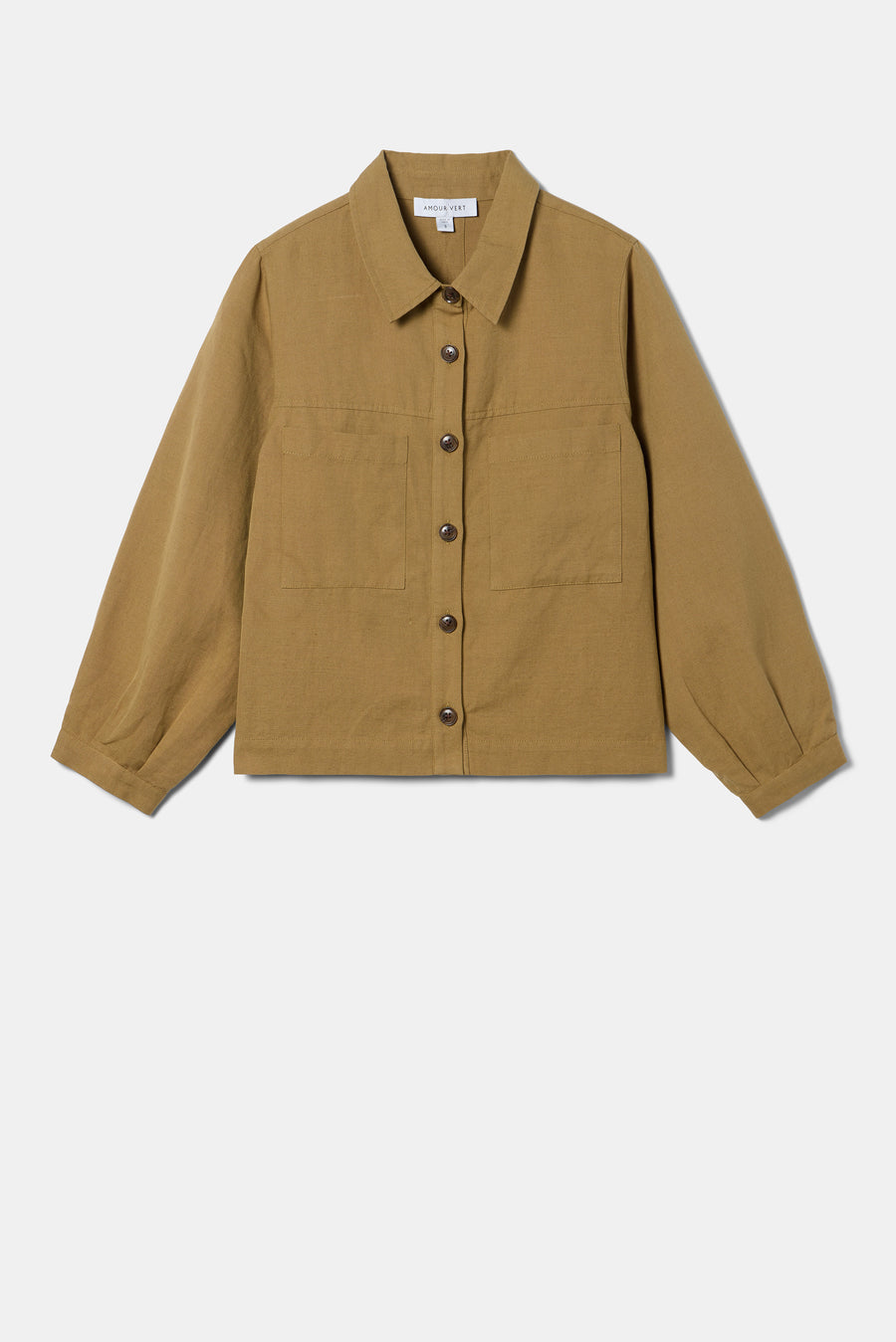 Genevieve Cotton Linen Jacket - Elm