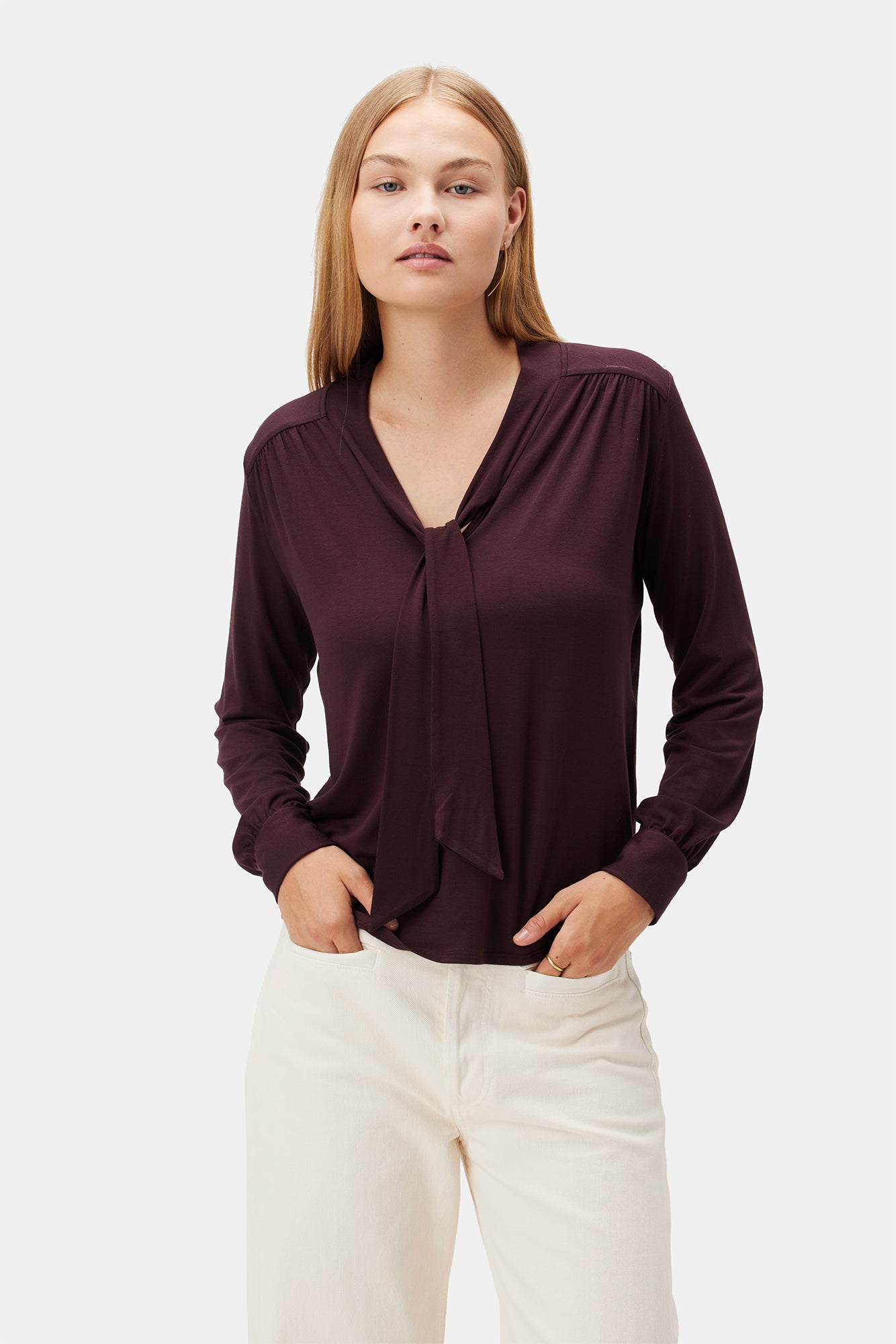 Aster Modal Blouse - Vineyard– Amour Vert