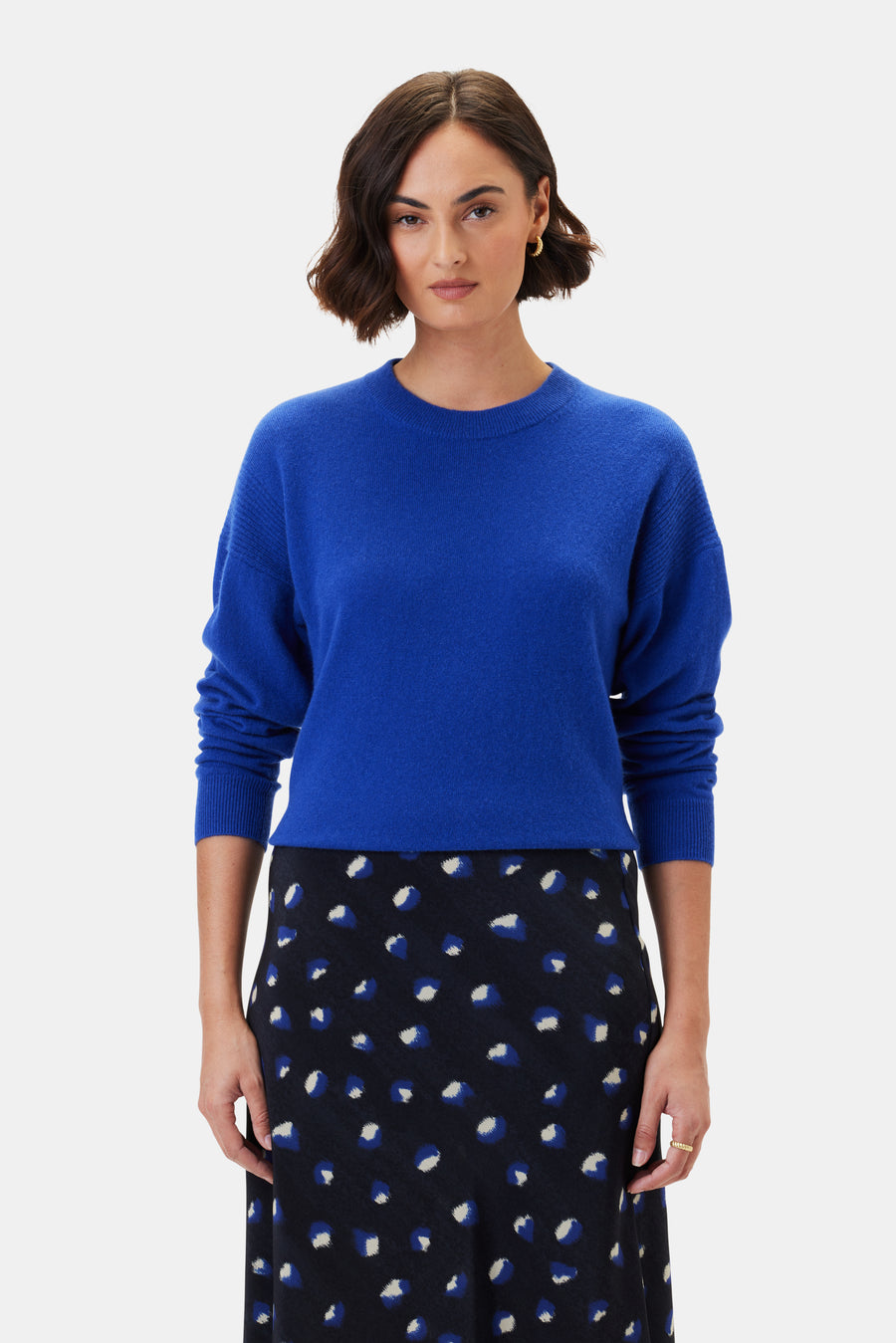 Pearl Cashmere Sweater - Cobalt