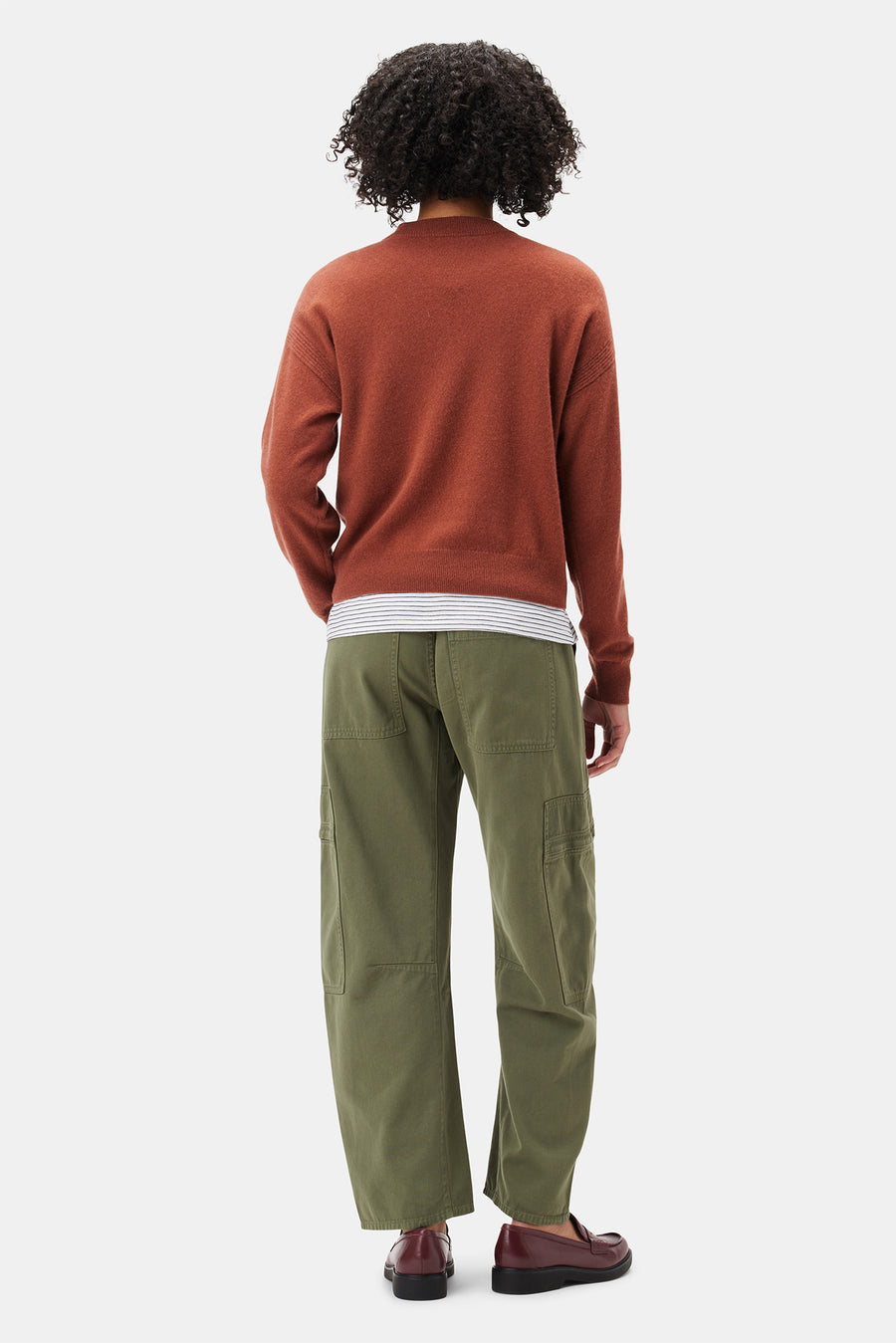 Pearl Cashmere Sweater - Redwood