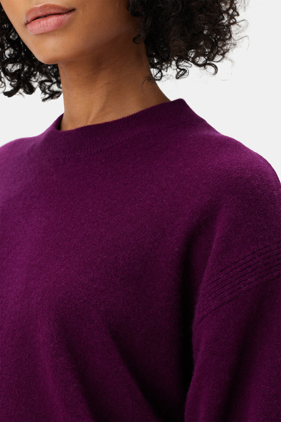 Pearl Cashmere Sweater - Syrah