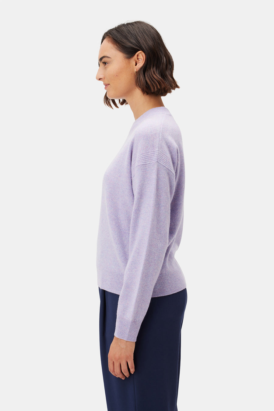 Pearl Cashmere Sweater - Wisteria