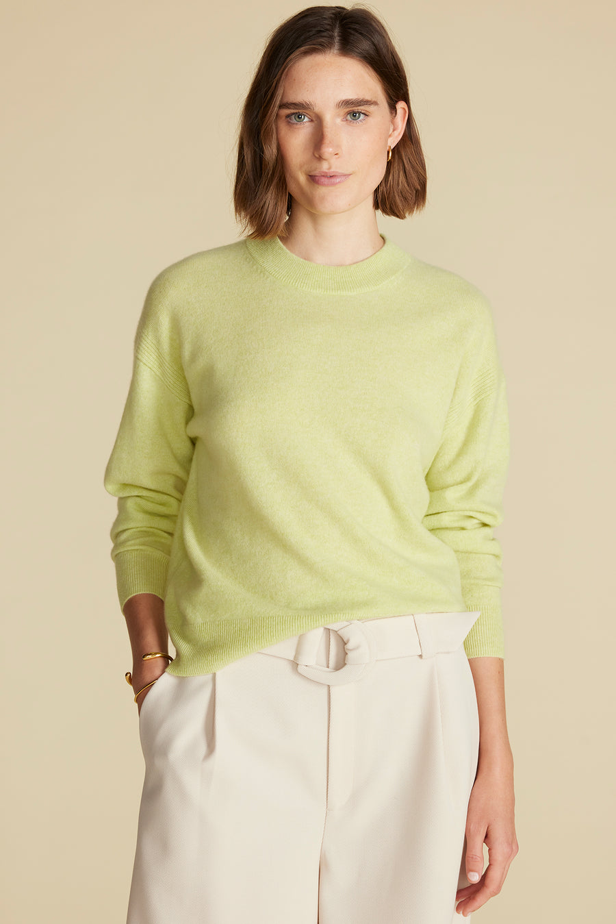 Pearl Cashmere Sweater - Melon