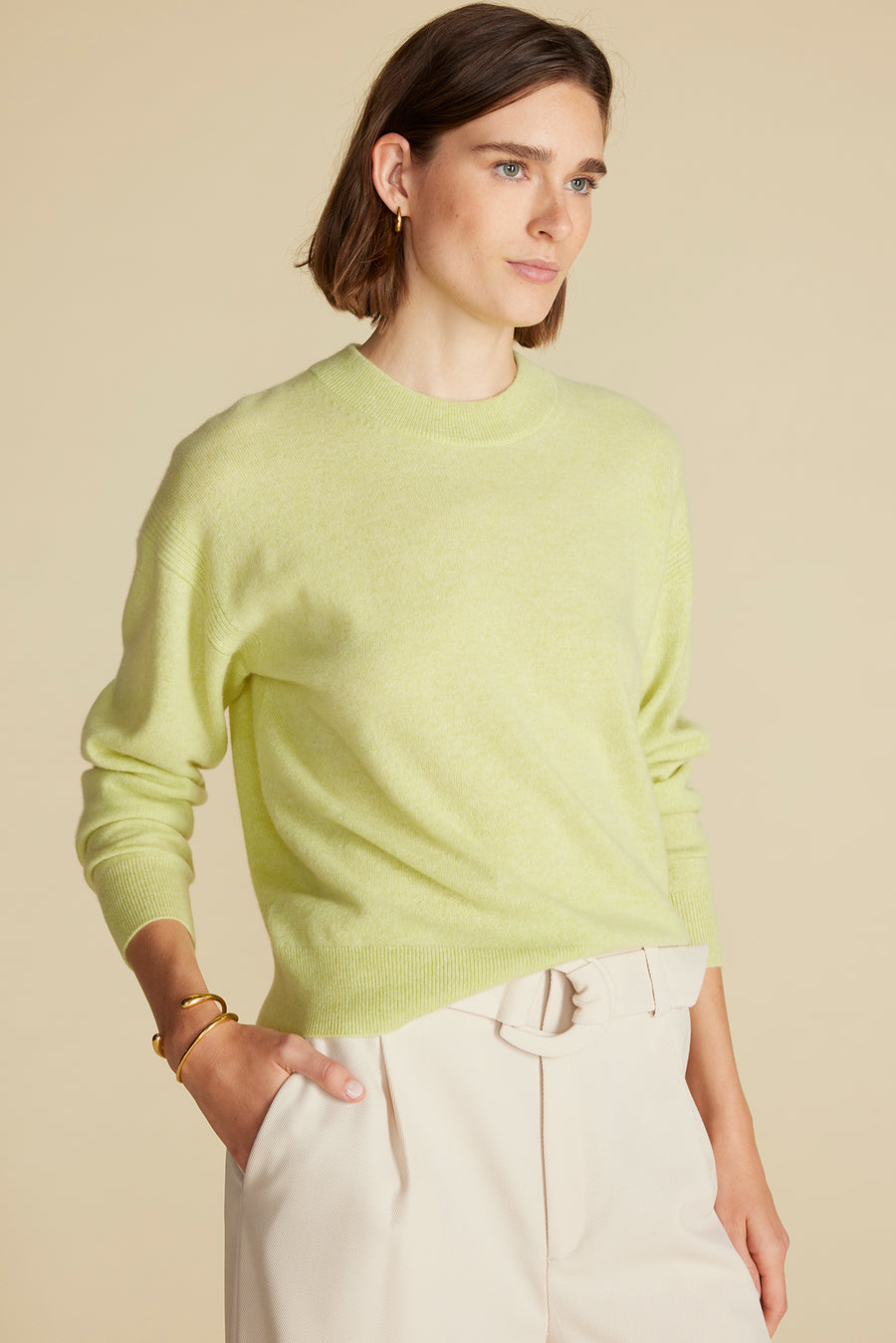 Pearl Cashmere Sweater - Melon