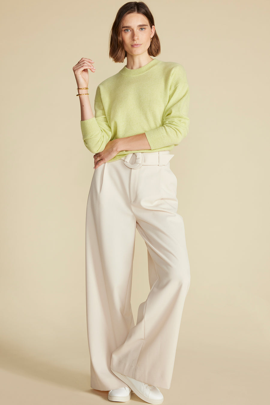 Pearl Cashmere Sweater - Melon