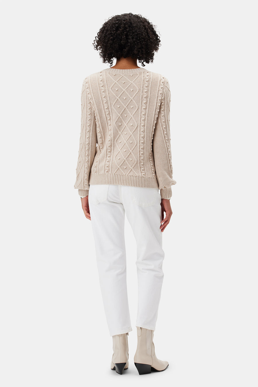 Faedra Organic Cotton Sweater - Oat