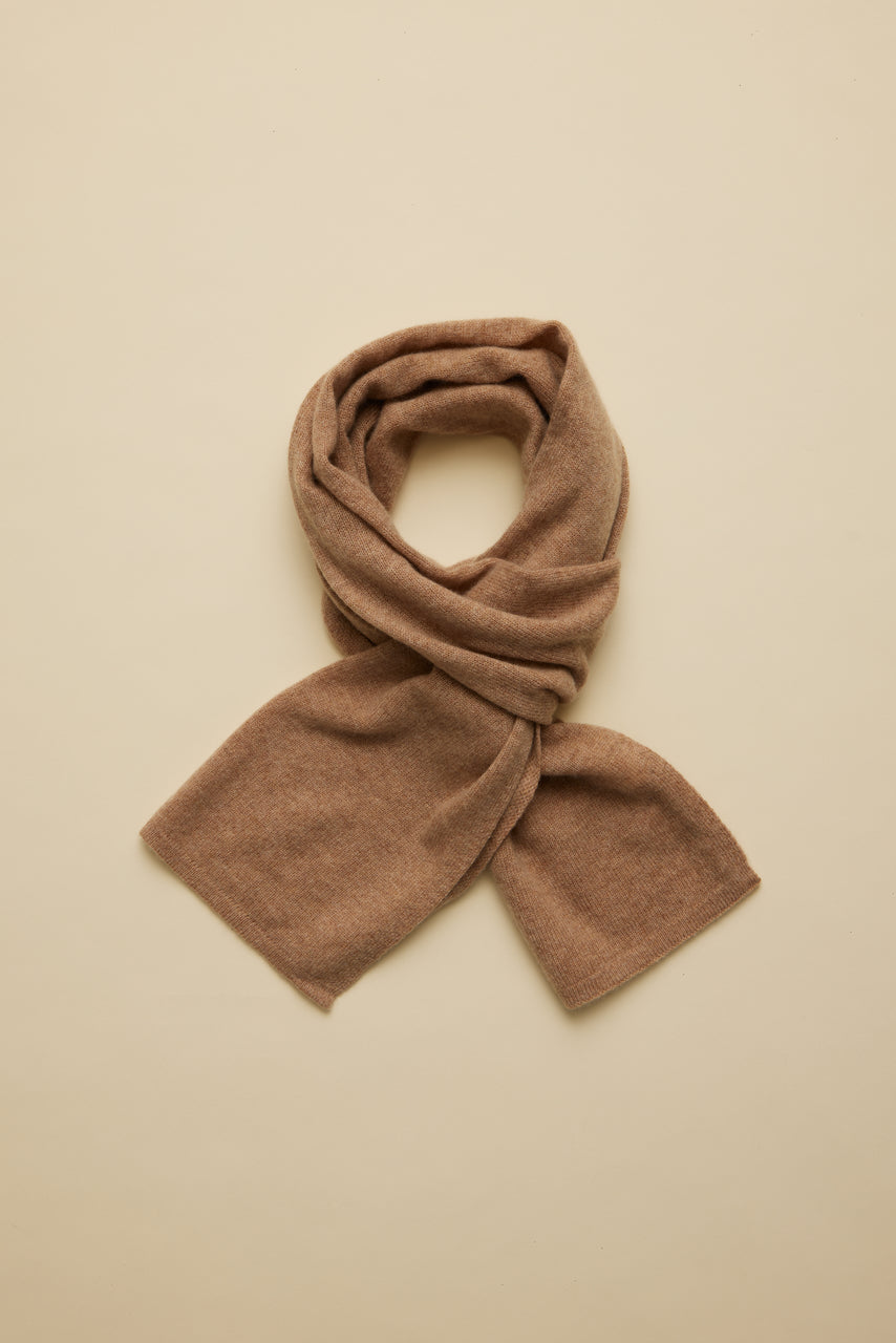 Jolie Cashmere Scarf - Cafe Au Lait