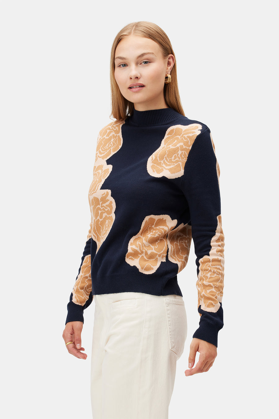 Athena Organic Cotton Sweater - Blossom
