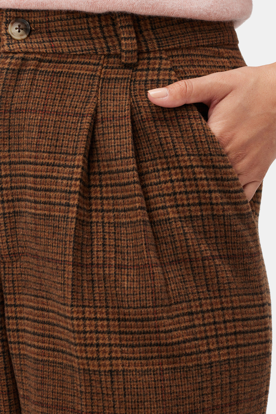 Holland Wool Pant - Rust Plaid