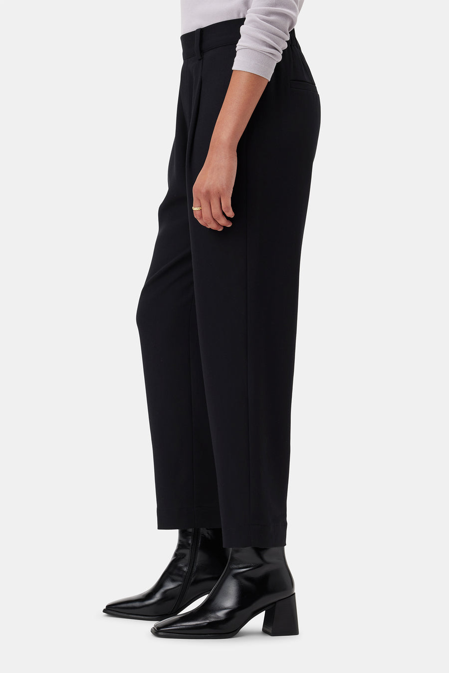 Roni Cotton Modal Spandex Pant - Black