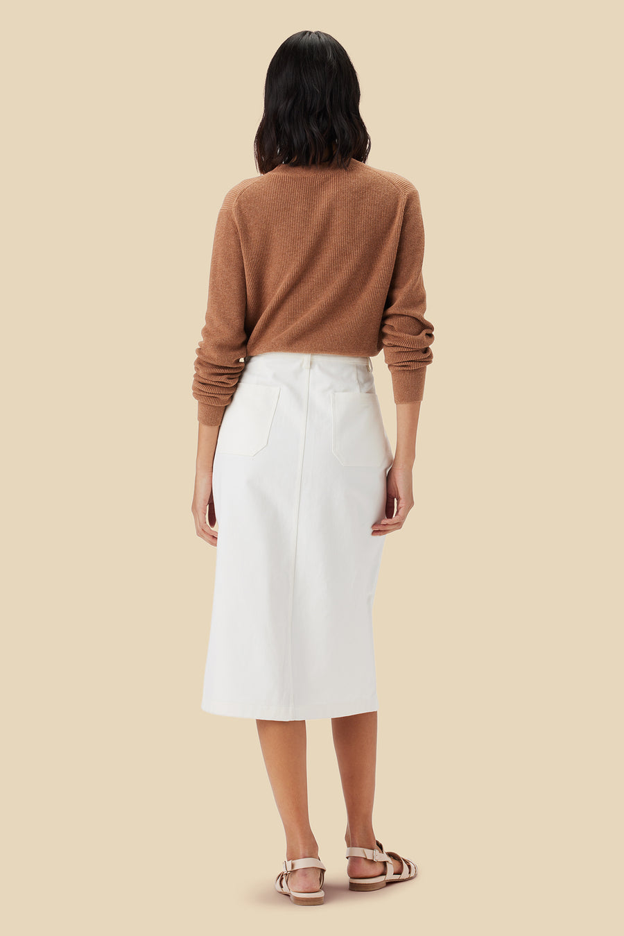 Lina Organic Cotton Skirt - Ivory