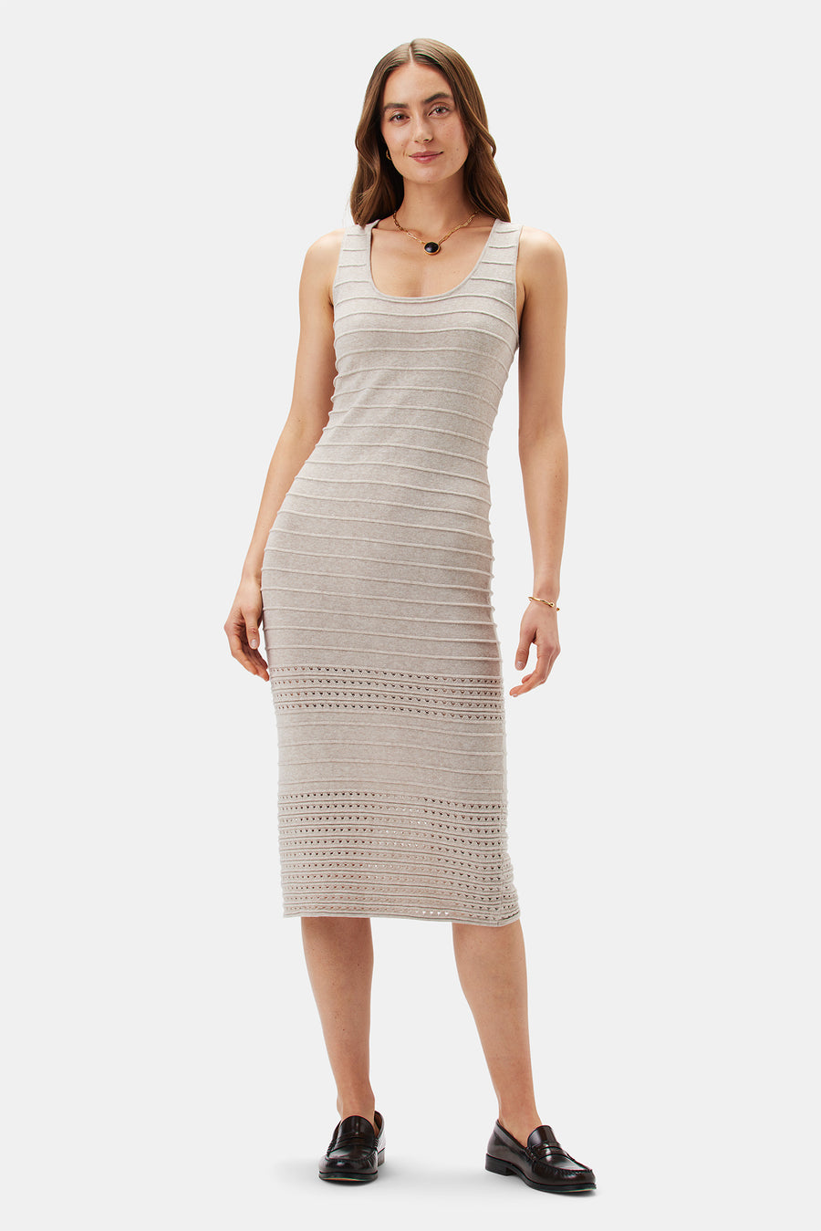 Cora Flaxen Eco Dress - Oatmeal