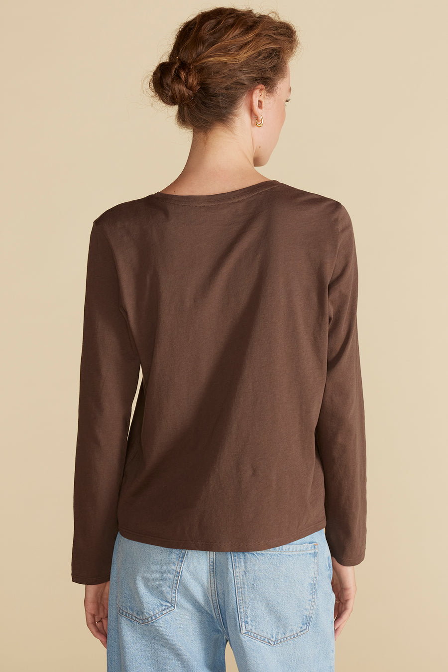 Berkeley Long Sleeve Tee - Espresso Brown