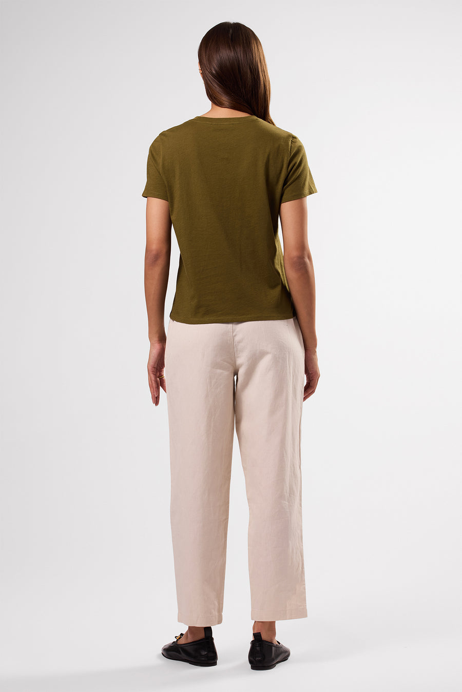 Berkeley Organic Cotton Tee - Olive Green