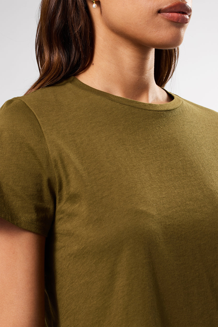 Berkeley Organic Cotton Tee - Olive Green