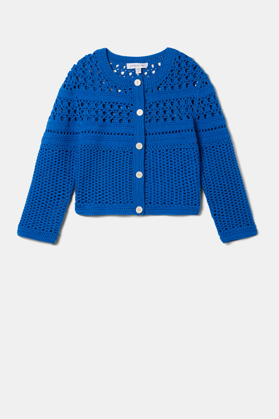 Crochet Cardigan - Cobalt Blue