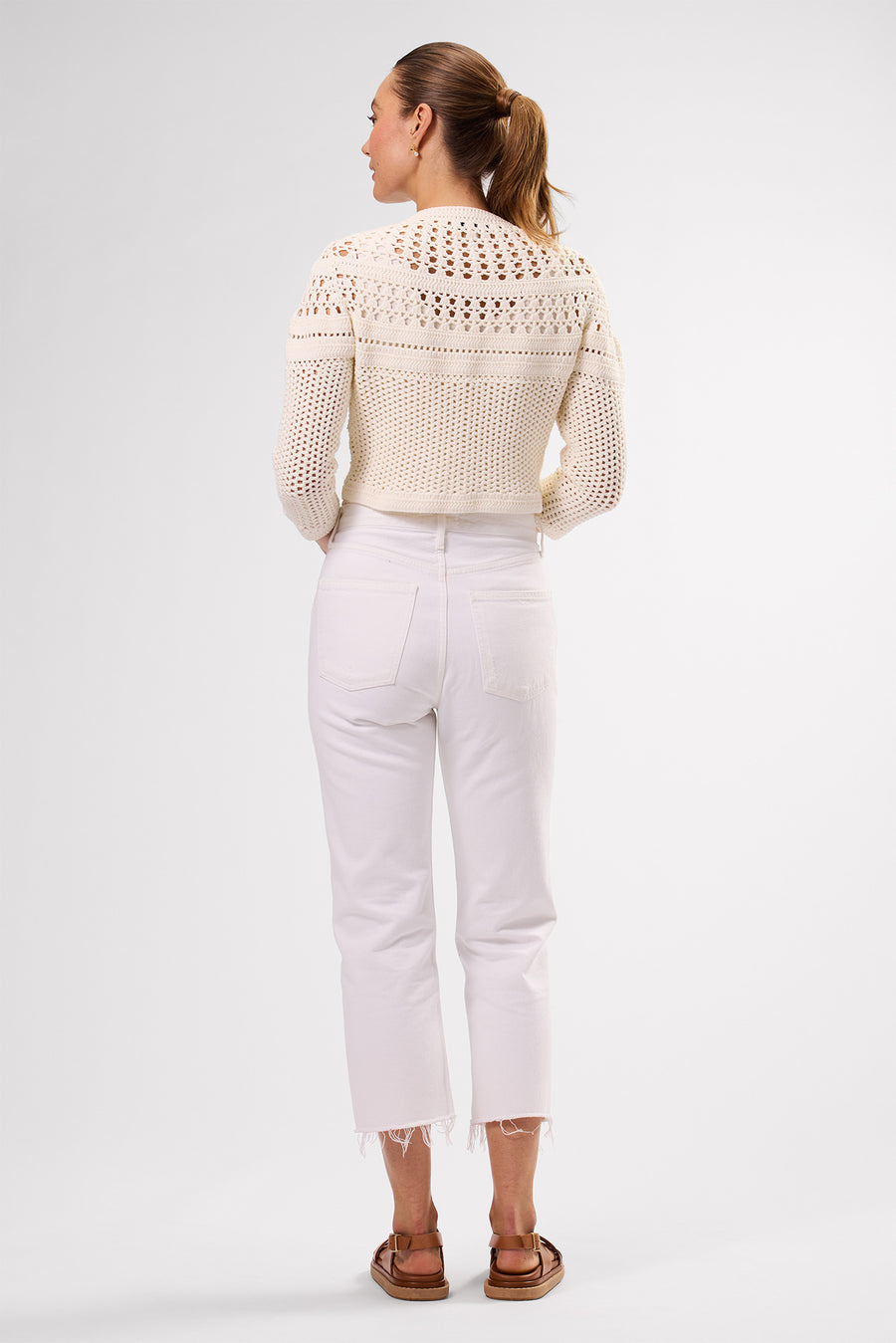 Crochet Cardigan - Ivory