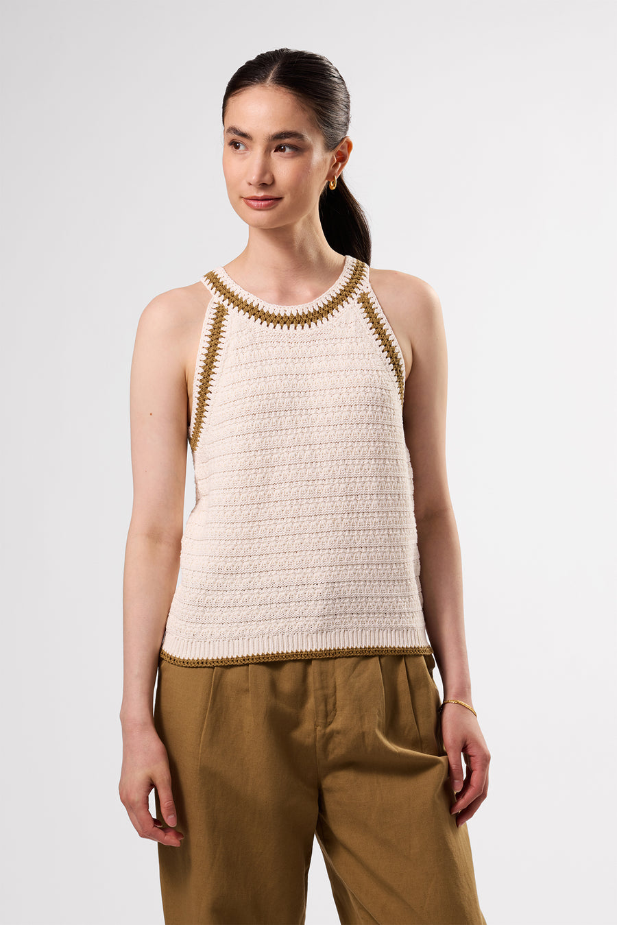 Texture Halter - Ivory Elm