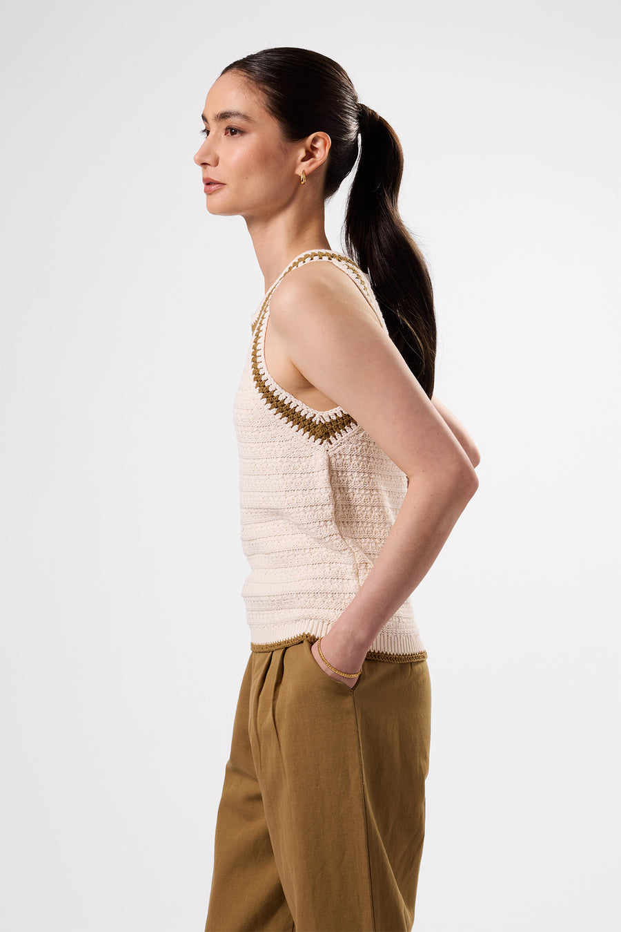 Texture Halter - Ivory Elm