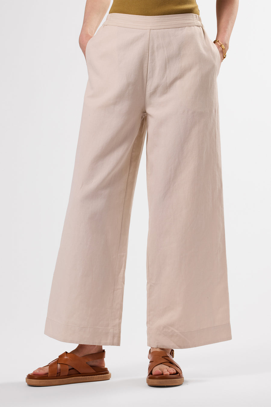 Malia Linen Pant - Natural