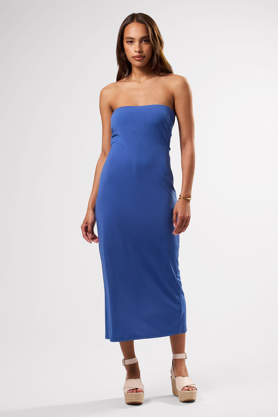 Gio Stretch Knit Dress - Aegean Blue