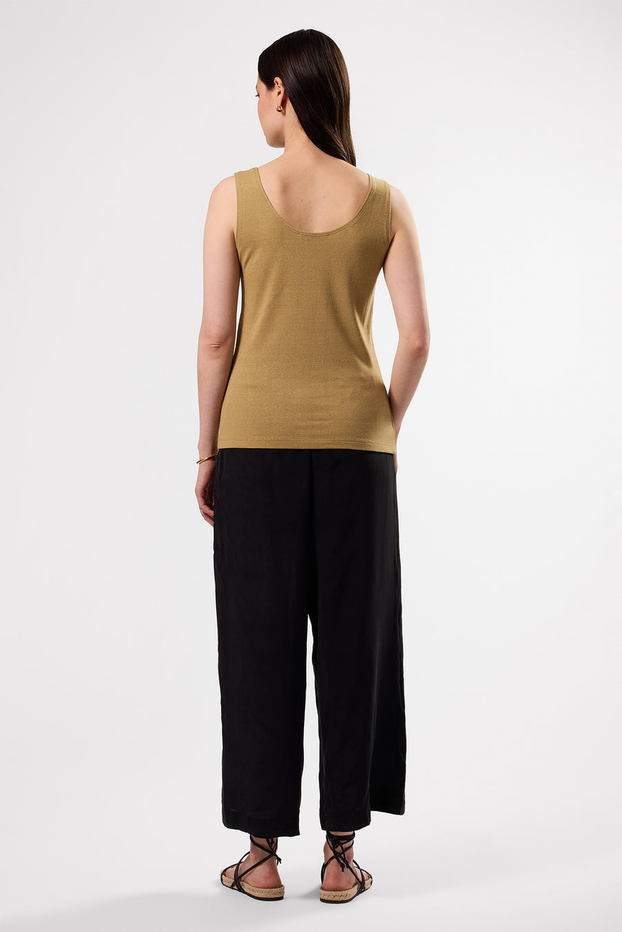 Clarisse Silk Knit Tank - Elm