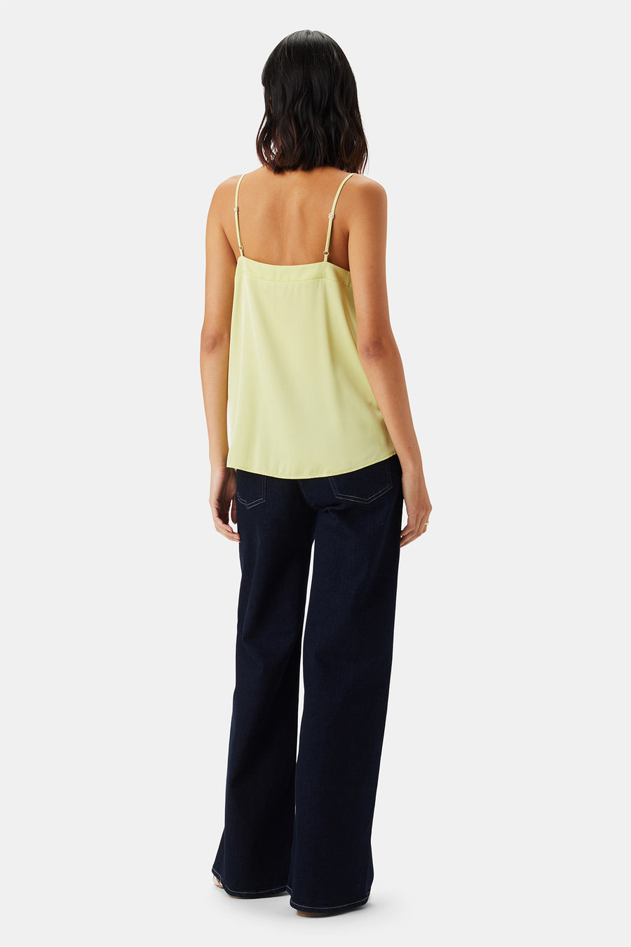 Barlow Stretch Silk Tank - Melon