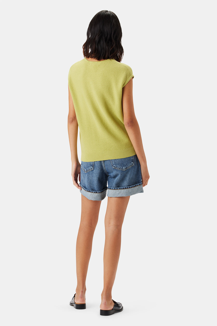 Beline Knit Top - Lime Green