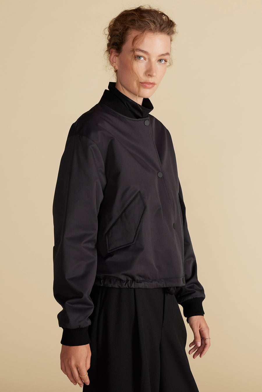 Jarrel Bomber Jacket - Black