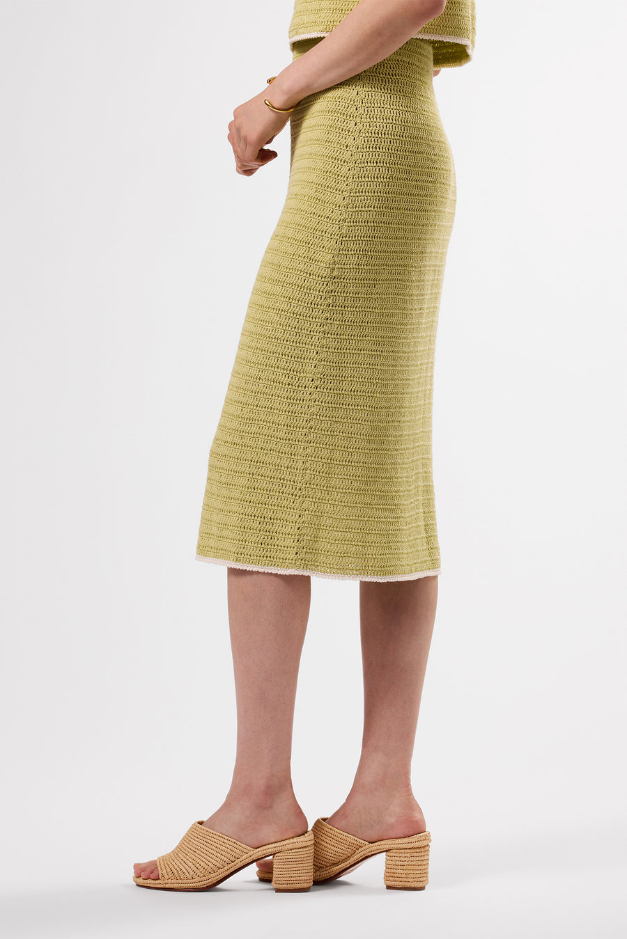 Meli Crochet Skirt - Melon Ivory
