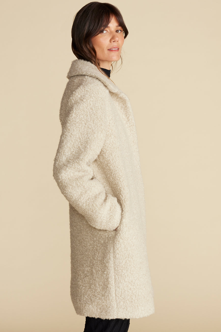 Noelle Sherpa Coat - Natural