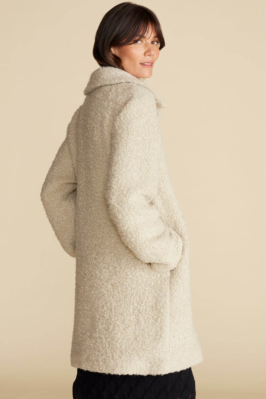 Noelle Sherpa Coat - Natural