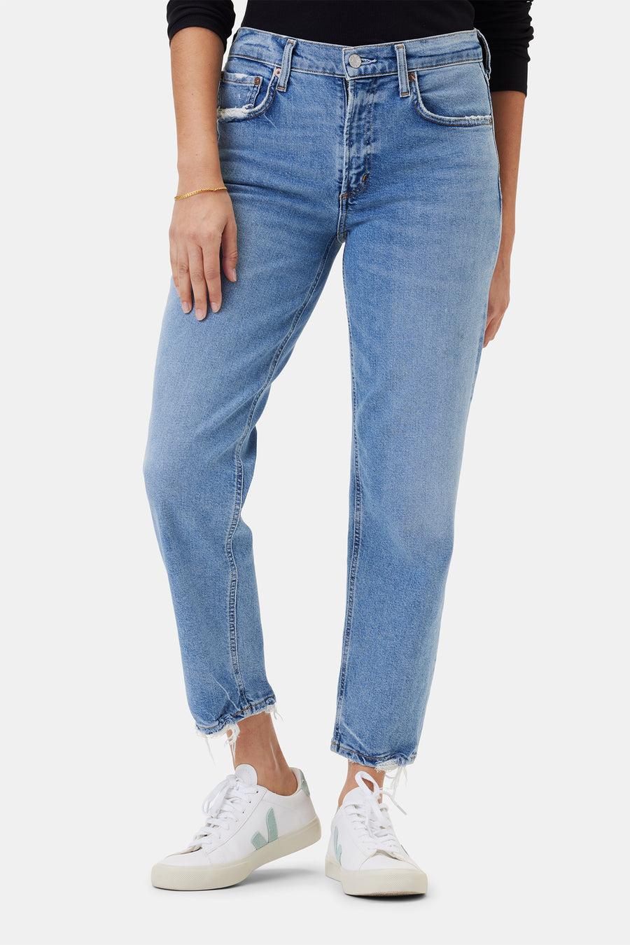 AGOLDE Kye Mid Rise Straight Crop Jean - Forseen