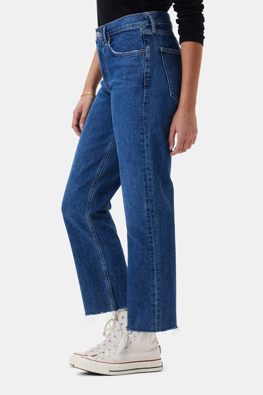 AGOLDE Kye Mid Rise Straight Crop Jean - Mirage