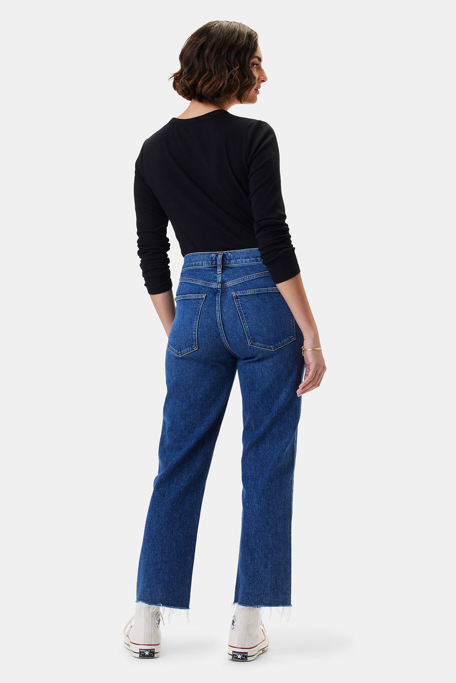 AGOLDE Kye Mid Rise Straight Crop Jean - Mirage
