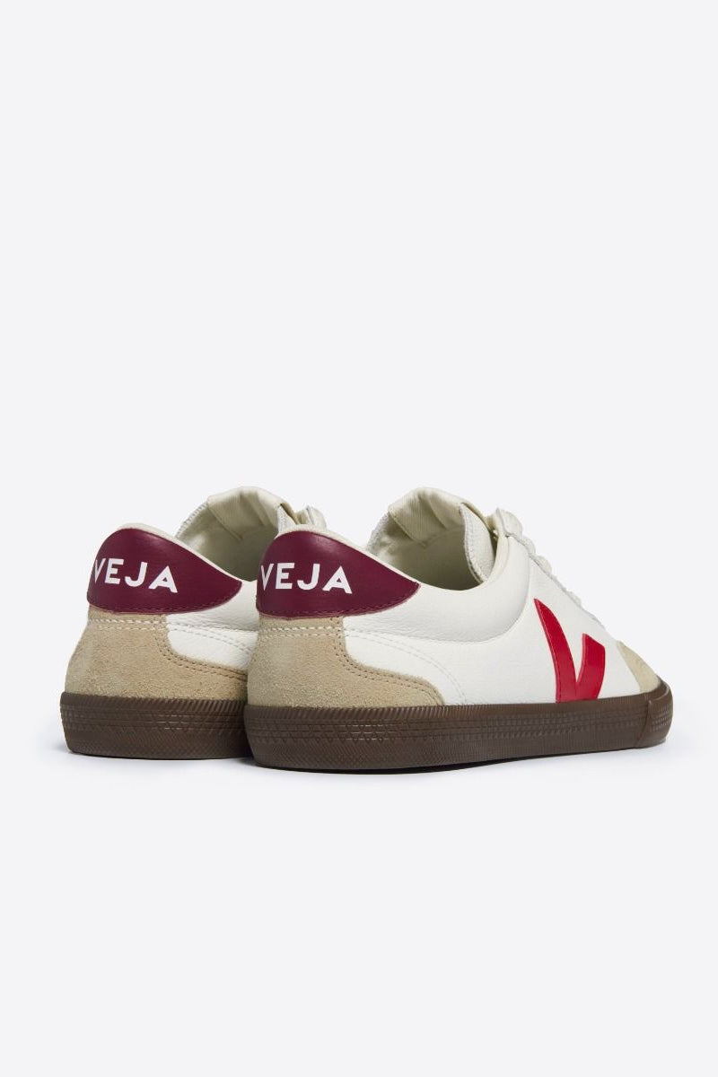 Veja Volley Leather Sneaker - White Pekin Bark