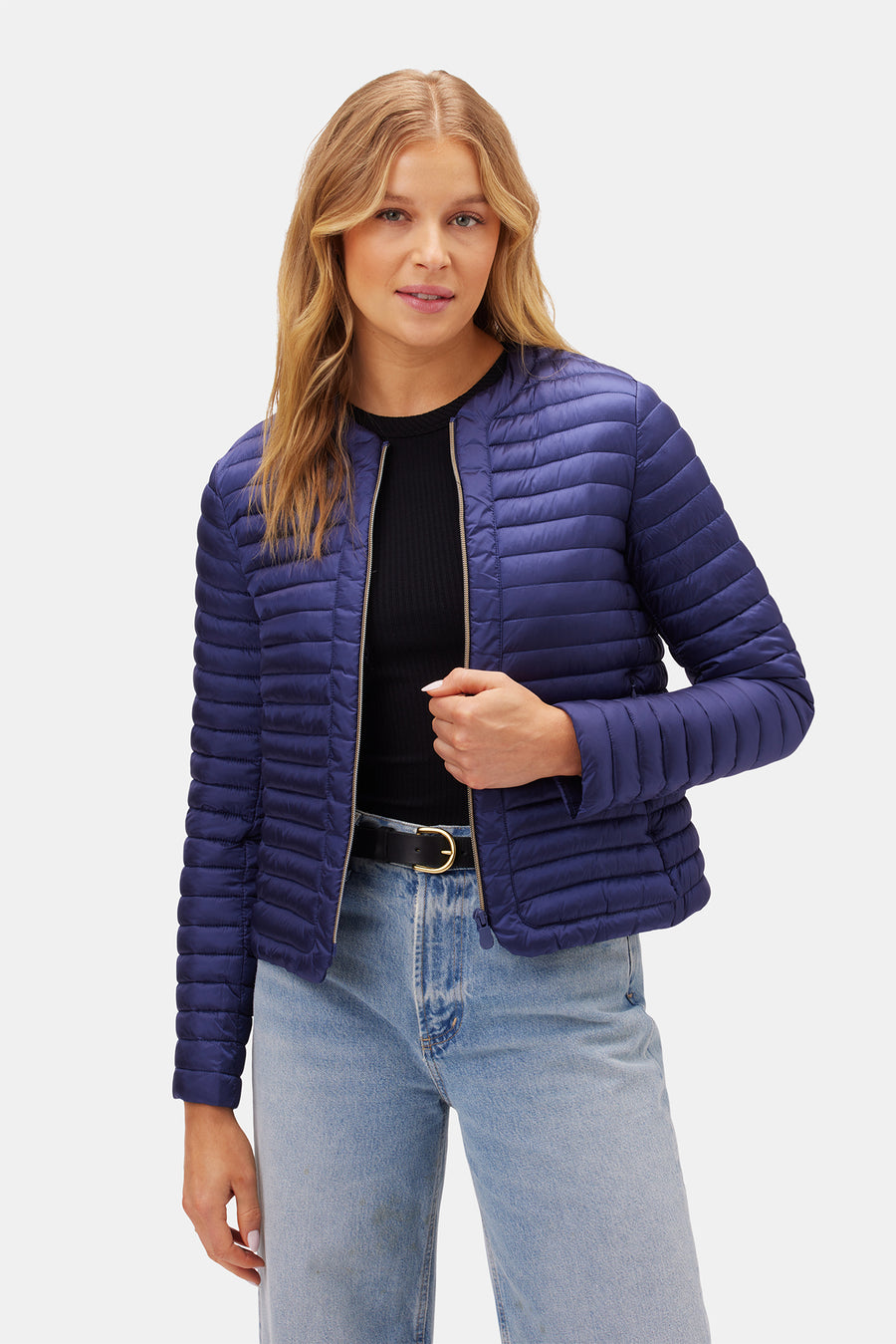 Save The Duck Carina Puffer Jacket - Navy Blue