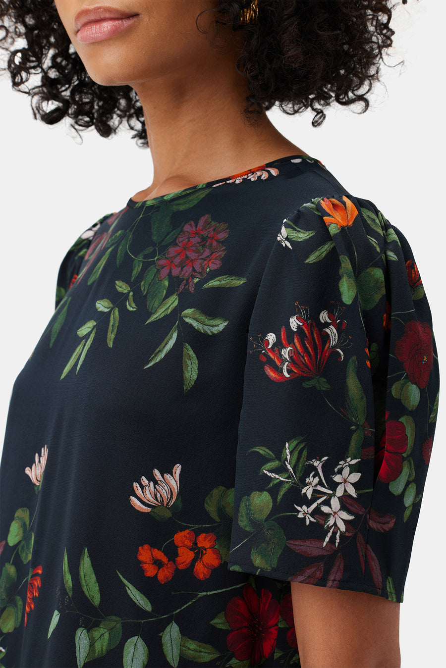 Darla Washable Silk Dress - Osaka Floral