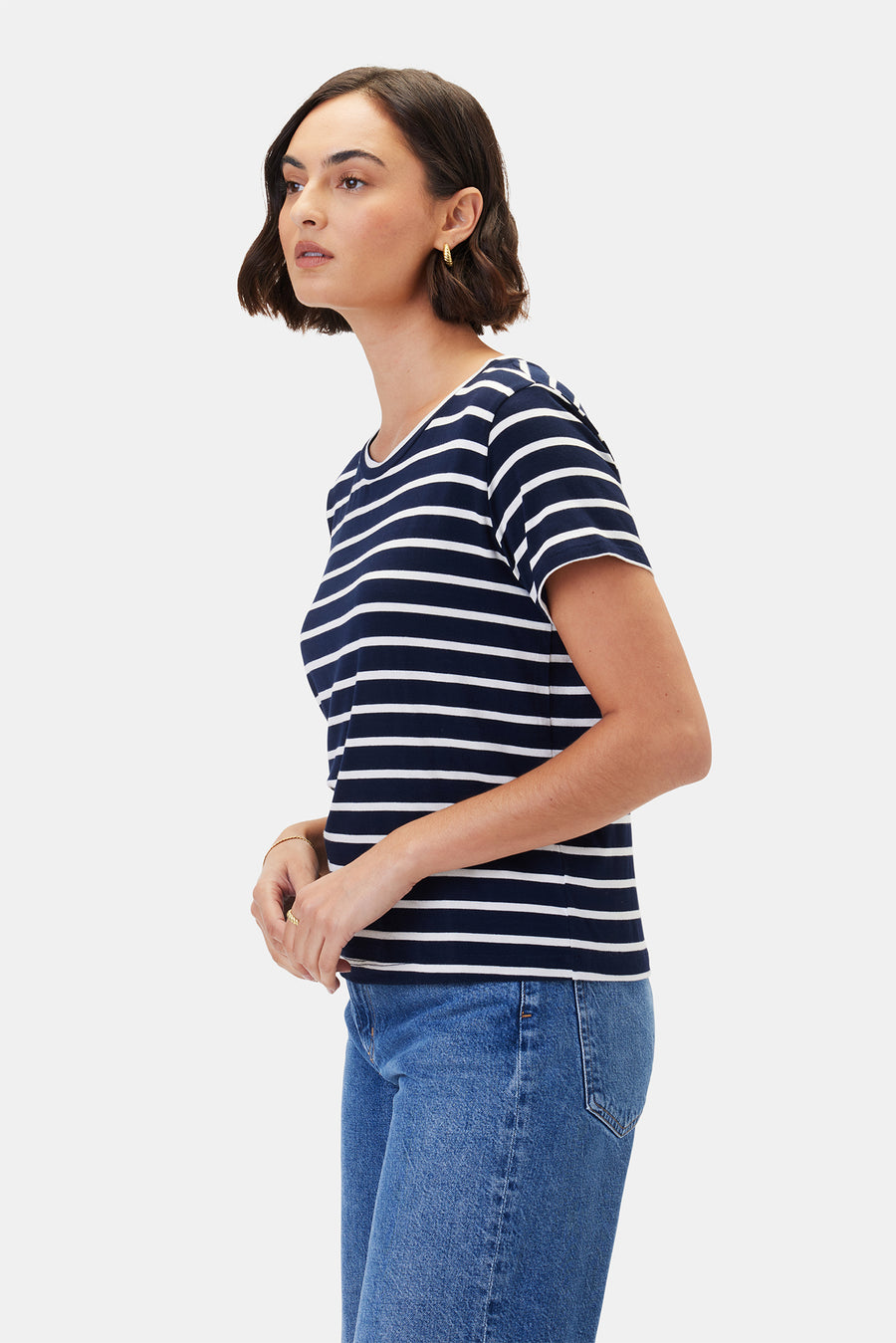 Berkeley Modal Tee - Basque Stripe