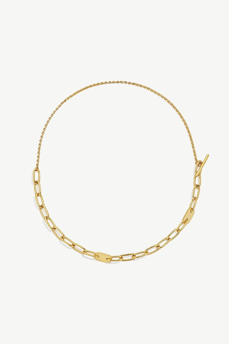 SOKO Delicate Ellipse Collar Necklace - Gold