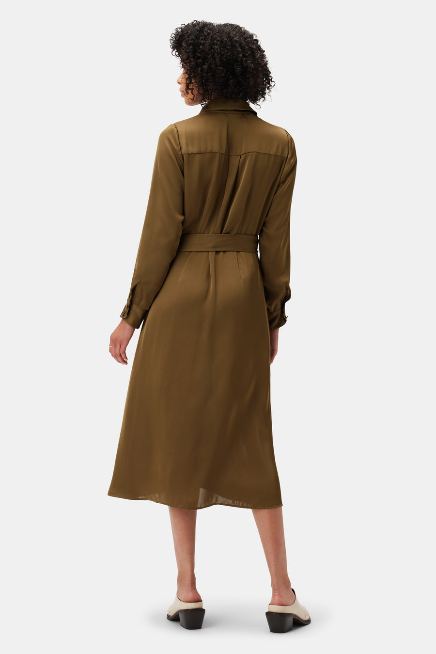 Joyce Dress - Bronzed Olive