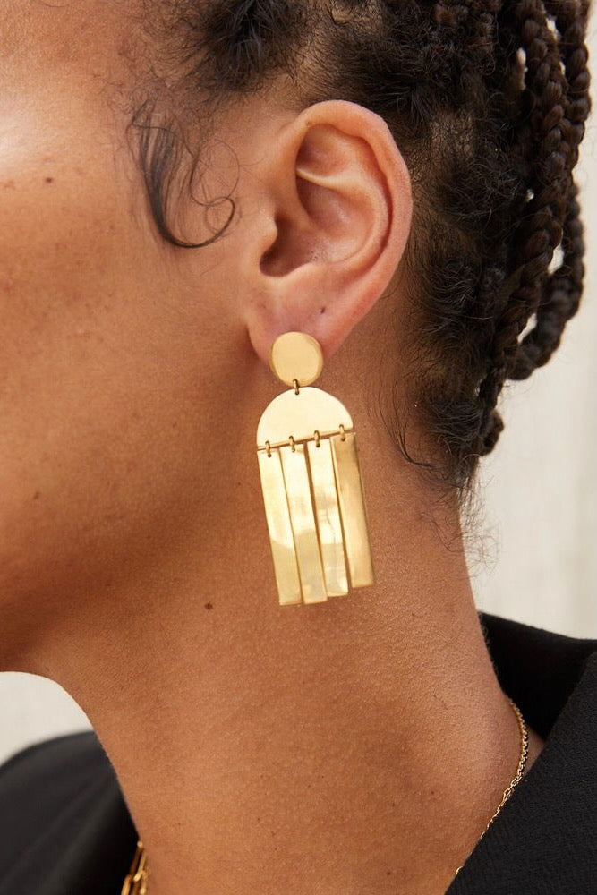 SOKO Maxi Cala Earrings - Gold